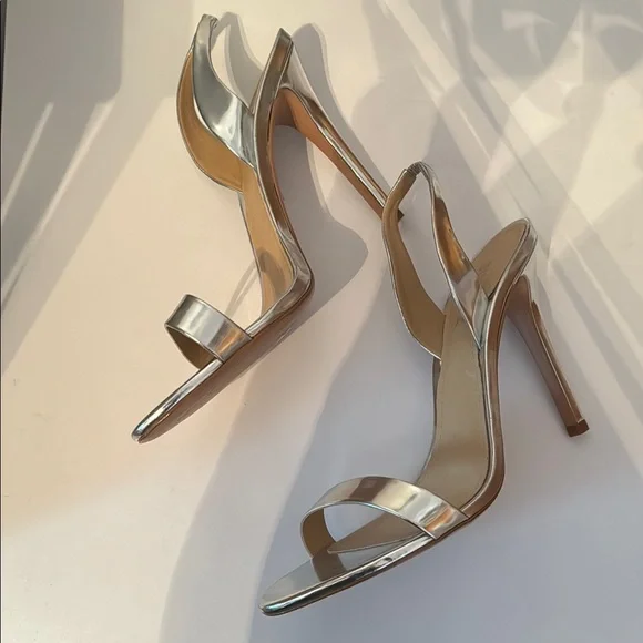 Schutz Women's Silver Sandals - Picture 4 of 7